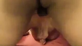 Hubby gets some BBC while licking Wife