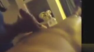 Stacked female therapist uses her hands on a large boner
