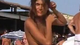 Cute girl topless at the beach (Precious Girl)