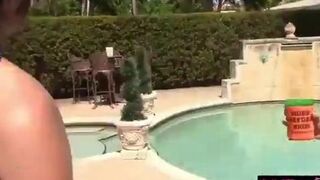 Independence Day turns into threeway action near the pool