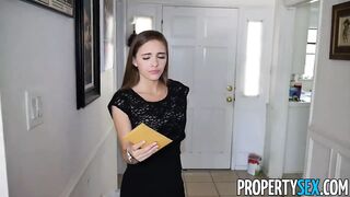 PropertySex - Hot young petite realtor fucks client for sale