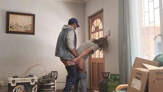 Caught my stepmom cheating and fucking the pizza guy