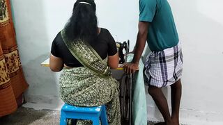 My mother in law was sewing clothes and I had sex with her as if I was helping her