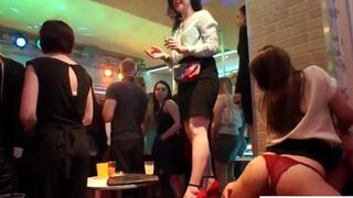 Party loving euros throated by strippers
