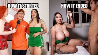 Your big tits make me nervous! Quits their job at Popeyes to become a porn actor.