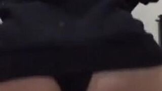 I record my stepsister's ass while training