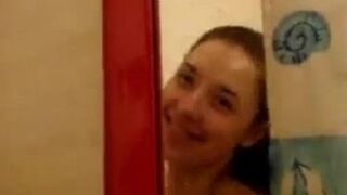 Petite Babe Caught On Camera In The Shower