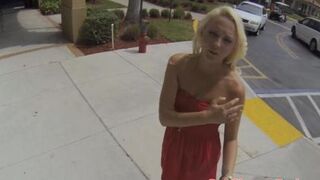 Pulled amateur fucked by stranger in POV