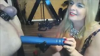 CHEEKY UK DOMME HAS FUN WITH HER SUB