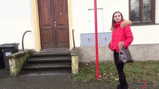 Takevan - Russian whore get in van to fuck & dont want leave