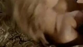 Geile Blondine mit grossen Titten wird in den Arsch gefickt