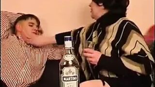 Yummy granny with flabby body & hairy cunt
