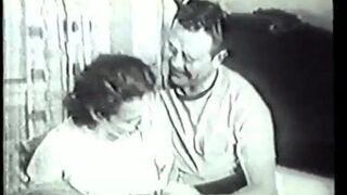 Curvy brunette gets her pussy fucked in vintage hardcore video