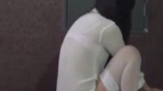 Asians twerking on cock