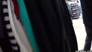 Stellar czech chick gets tempted in the supermarket and shagged in pov
