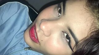 Big stepbrother, why did you show me your cock? Now I'll suck it greedily and sit you down with my tight wet pussy.