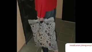 In A Row In My Mouth Stepmother Semen In Public - Cum Twice