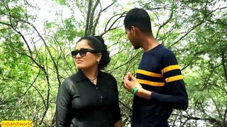 Village Bhabhi Dating Sex at Jungle with Unmarried Devar! Desi Sex