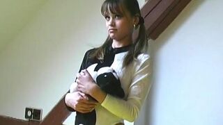 Hot Brunette with Bangs Playing with Herself (Katerina Nova)