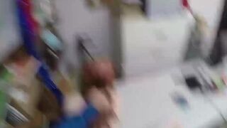 Redhead thief Krystal Orchid got her pussy fucked