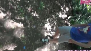 Young Busty Jenny-Joy Has A Threesome In The Park