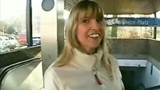 german blonde has anal