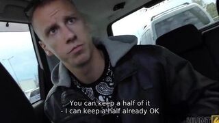 HUNT4K. Bald cuck sells girlfriends twat for solid amount