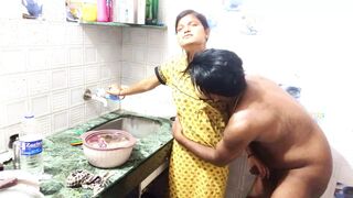 Indian girl has hard sex in kitchen Mumbai