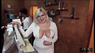 Busty Chubby Sauna Worker Wants A Fat Tip