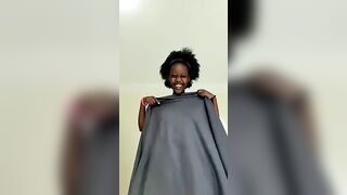Uganda girl shows her pussy