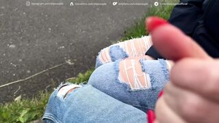 Started on a Bench, Ended at the Pier – No Regrets - Super risky public sloppy Handjob