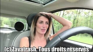 Sexy French MILF Blows In A Cemetery