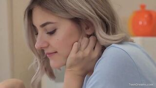18 Year old Eva masturbating with her milk