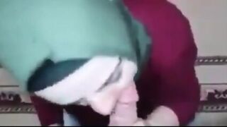 Muslim Hijabers Sucking Circumcised Cocks