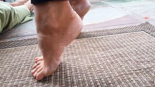 Amateur Blonde Mature Wife Enjoys Feet Worship