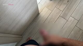 My Neighbor Catches Me Jerking Off and Decides to Take It in Her Mouth